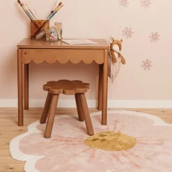 Little Dutch Decoratie|Vloerkleden^Vloerkleed bloem - Roze - Fairy Garden