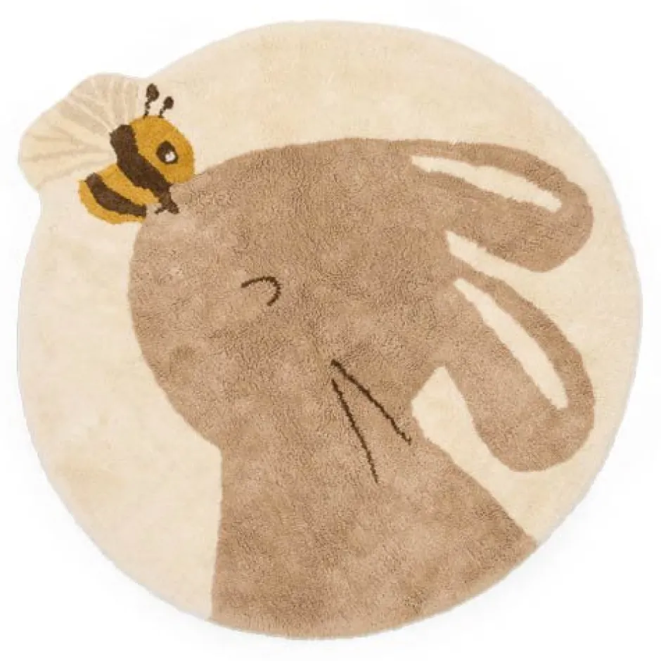Little Dutch Vloerkleden|Decoratie^Vloerkleed konijn - Beige