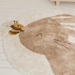 Little Dutch Vloerkleden|Decoratie^Vloerkleed konijn - Beige