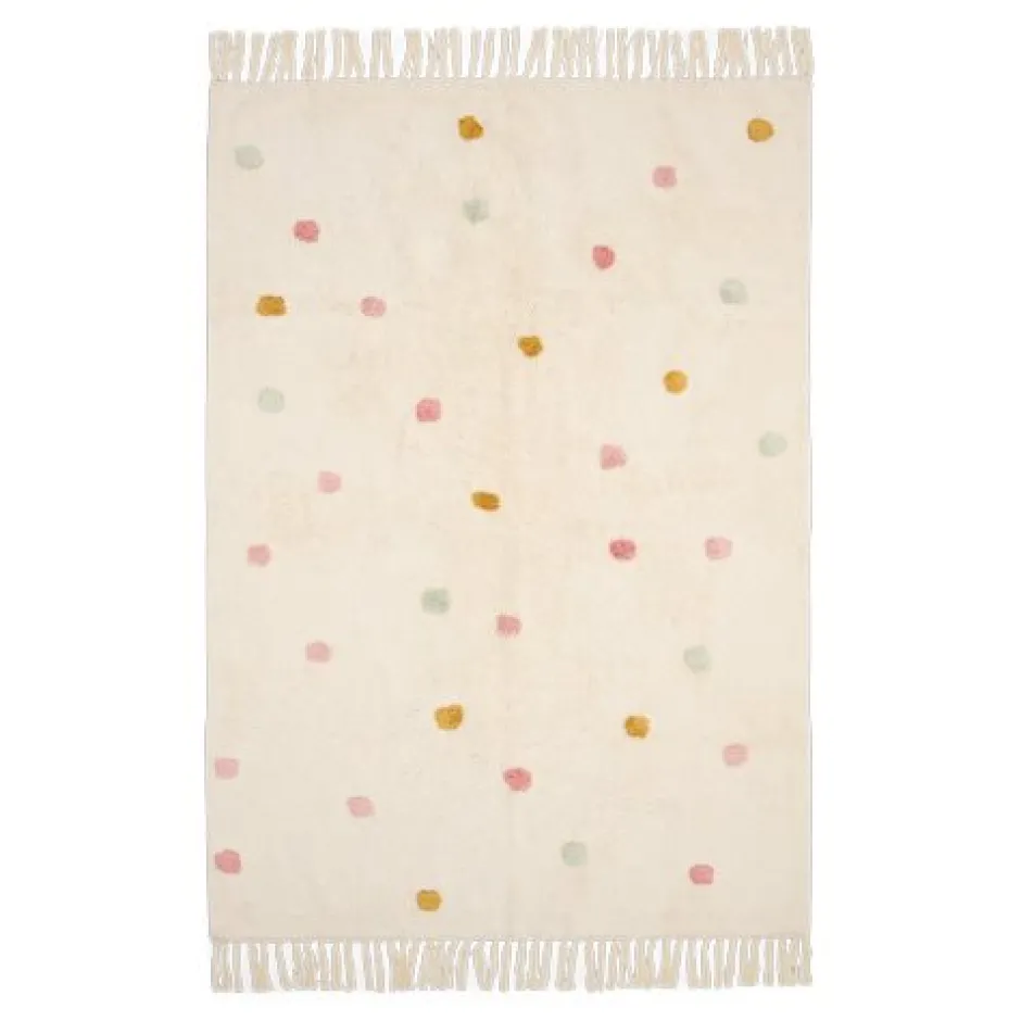 Little Dutch Vloerkleden|Decoratie^Vloerkleed stippen - Meerkleurig - Essentials