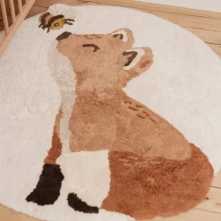 Little Dutch Vloerkleden|Decoratie^Vloerkleed vos - Beige - Forest Friends