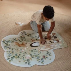 Little Dutch Speelgoed Vanaf 3 Jaar|Puzzels & Spelletjes^Vloerpuzzel - Blauw - Forest Friends