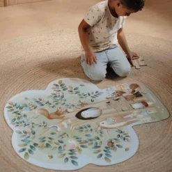 Little Dutch Speelgoed Vanaf 3 Jaar|Puzzels & Spelletjes^Vloerpuzzel - Blauw - Forest Friends