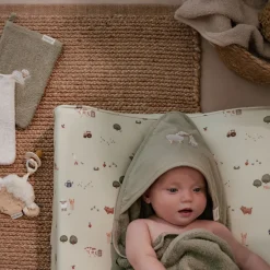 Little Dutch Washandjes & Monddoekjes^Washandjes set - Groen - Little Farm