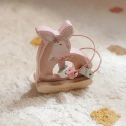 Little Dutch Educatief Speelgoed|Houten Speelgoed^Wiebeldier hert - Roze - Fairy Garden