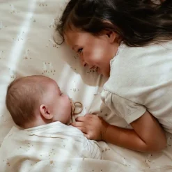 Little Dutch Wiegdekens^Wiegdeken - Beige - Little Goose - Moon & Stars