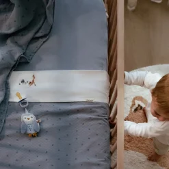 Little Dutch Wiegdekens^Wiegdeken - Blauw - Essentials