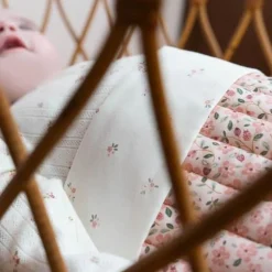 Little Dutch Wiegdekens^Wiegdeken - Roze - Fairy Garden - Fairy Floral