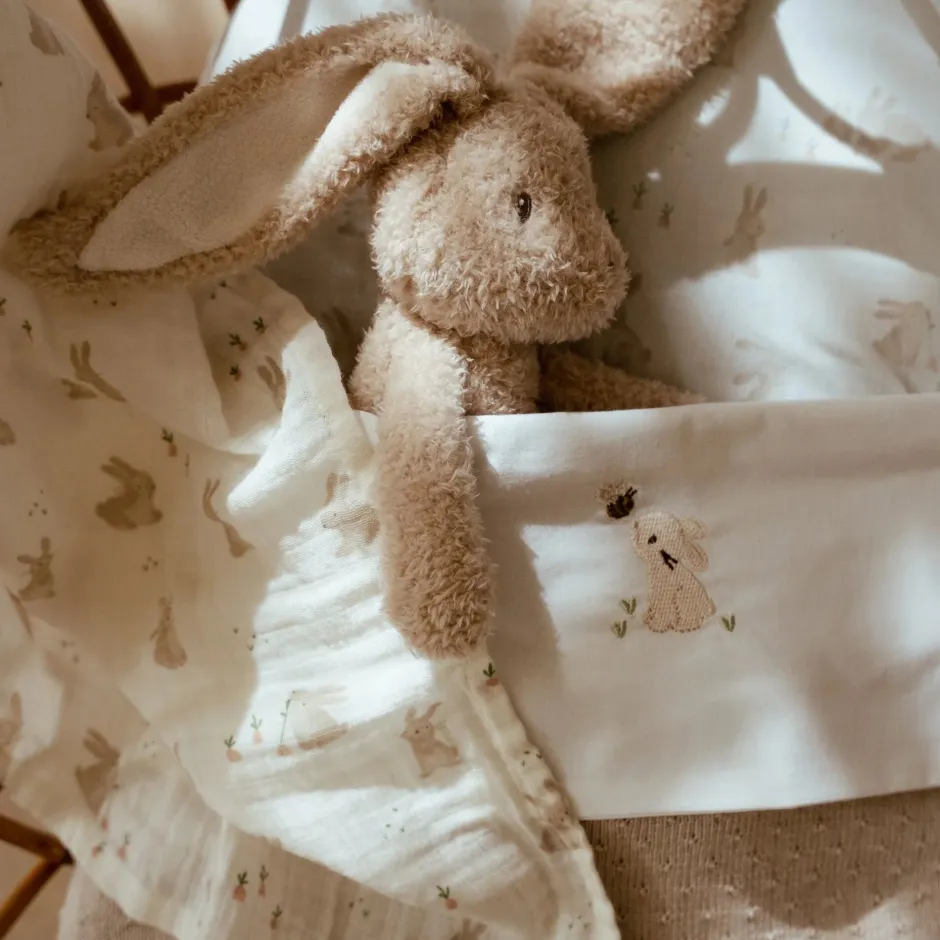 Little Dutch Lakens^Wieglaken - Wit - Newborn Naturals - Baby Bunny
