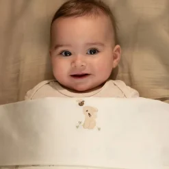 Little Dutch Lakens^Wieglaken - Wit - Newborn Naturals - Baby Bunny