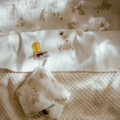 Little Dutch Lakens^Wieglaken - Wit - Newborn Naturals - Baby Bunny