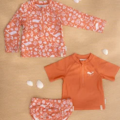 Little Dutch Zwemkleding|Jongens Kleding^Zwemshirt korte mouw - Rood - Sea Life