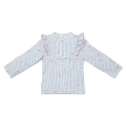 Little Dutch Meisjes Kleding|Zwemkleding^Zwemshirt lange mouw - Blauw - Sunny Flowers