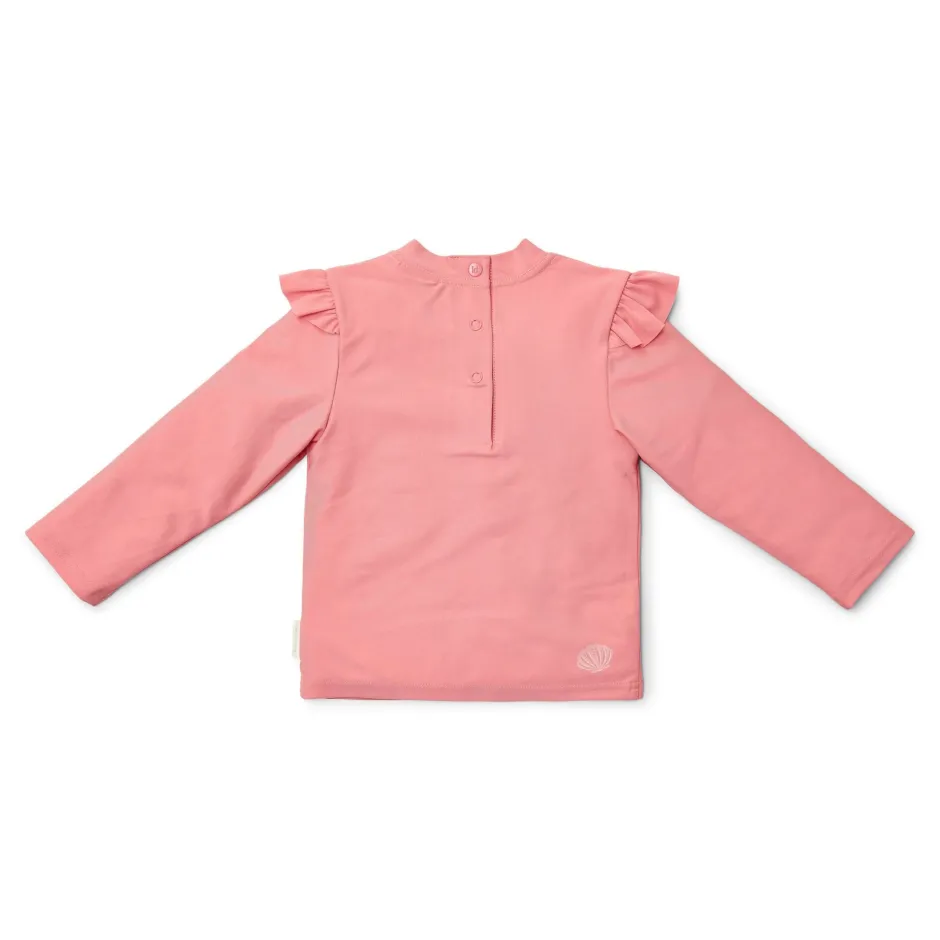 Little Dutch Zwemkleding|Meisjes Kleding^Zwemshirt lange mouw - Roze - Ocean Treasures