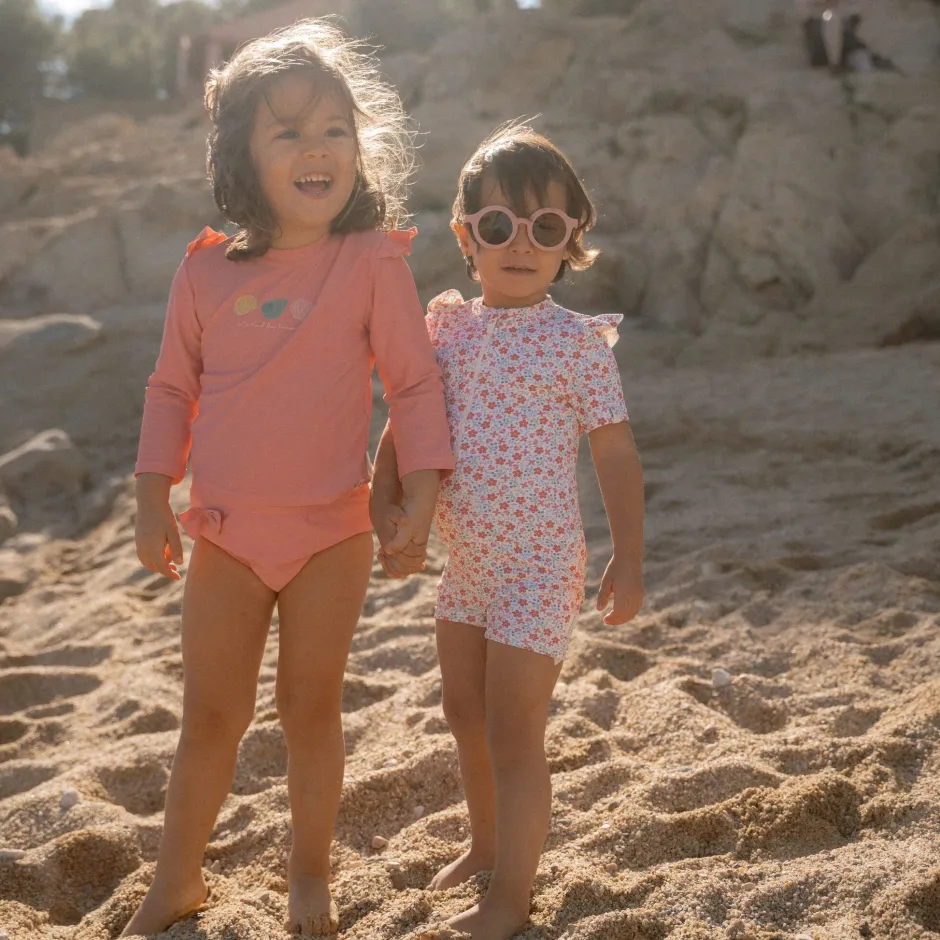 Little Dutch Zwemkleding|Meisjes Kleding^Zwemshirt lange mouw - Roze - Ocean Treasures