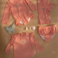 Little Dutch Zwemkleding|Meisjes Kleding^Zwemshirt lange mouw - Roze - Ocean Treasures
