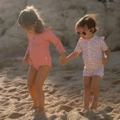 Little Dutch Zwemkleding|Meisjes Kleding^Zwemshirt lange mouw - Roze - Ocean Treasures