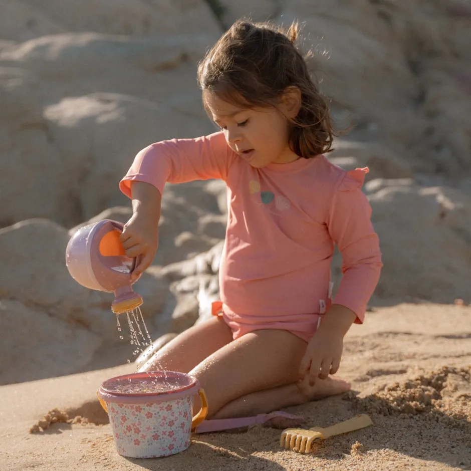 Little Dutch Zwemkleding|Meisjes Kleding^Zwemshirt lange mouw - Roze - Ocean Treasures